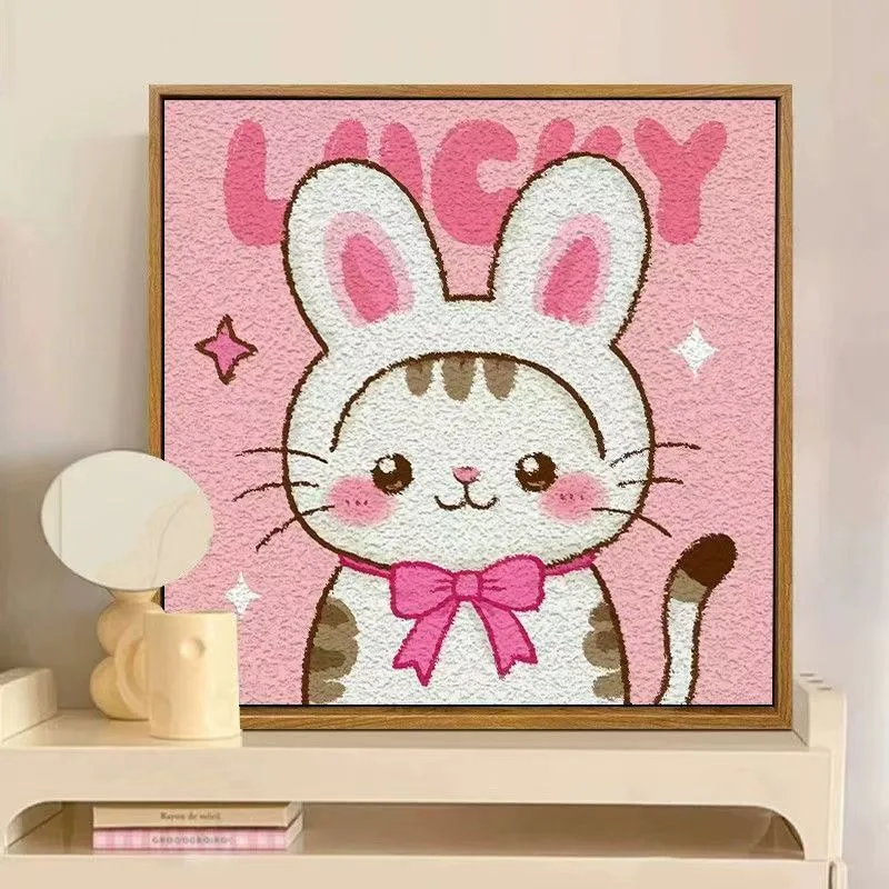 

10003 Modern Cat Oil Painting