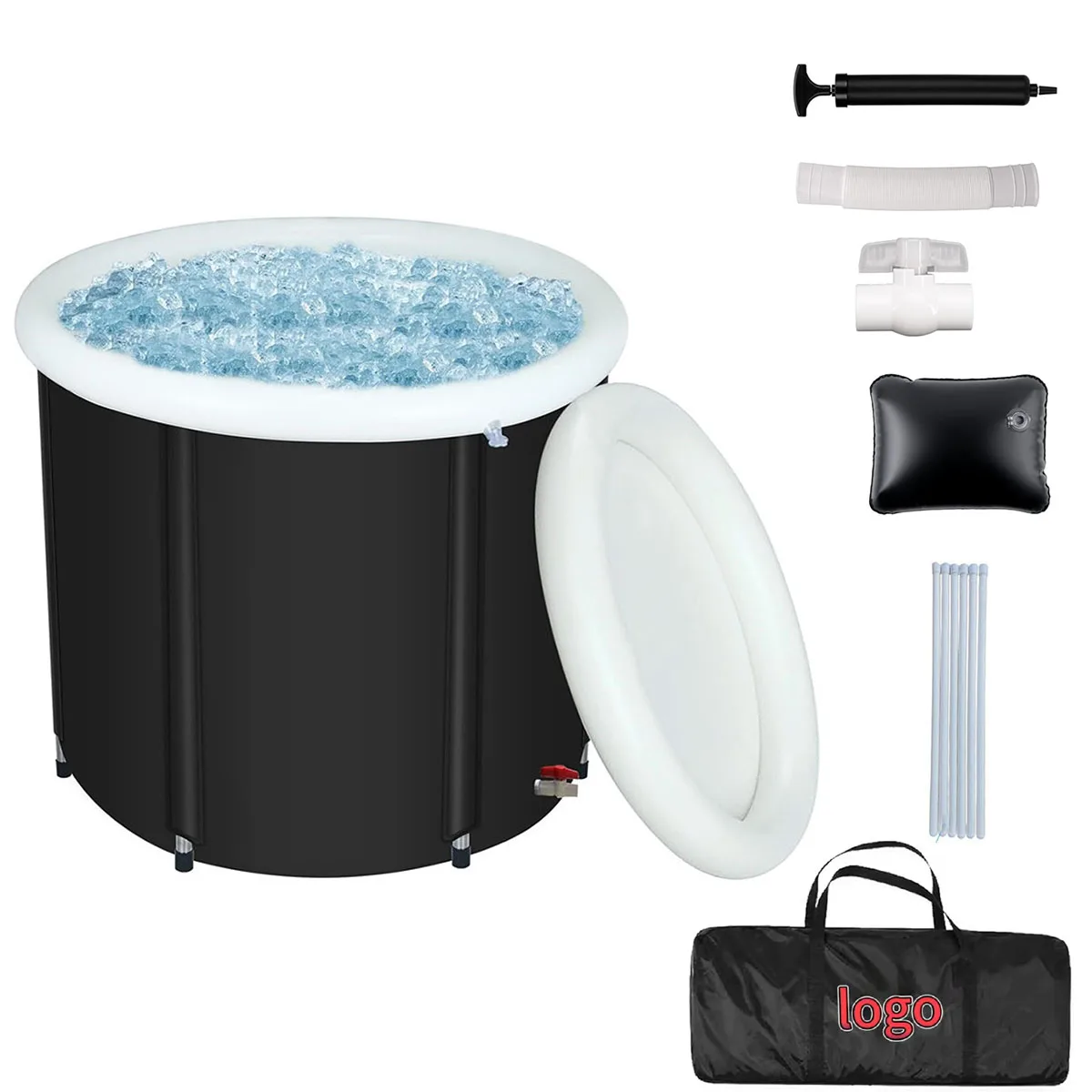 

Sports Recovery Cheap Plastic PVC Bathtub Free Standing Folding Tub Portable ICE Tubs For Adults