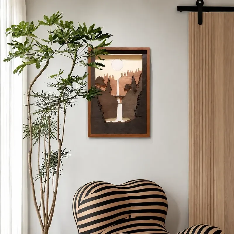 Wrought Iron Wall Decoration Pendant Living Room Sofa Background Wall Hanging Ornament Home Decor