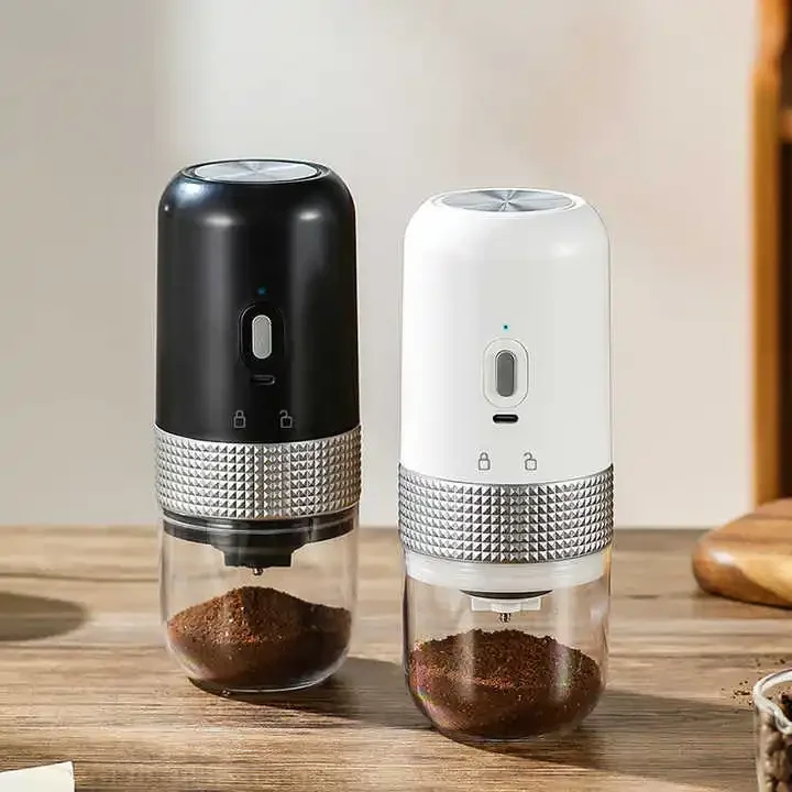 Small Cordless Mini Coffee Bean Grinder Portable Electric USB Rechargeable Coffee Grinder For Coffee Bean