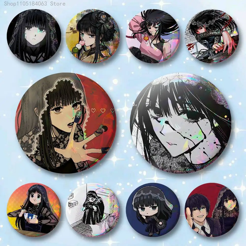 

Osaragi Badges 25 32 44 58 75 mm Round Cosplay Pin Bag Decor Fans Collect Friends Gifts Brooch Souvenir