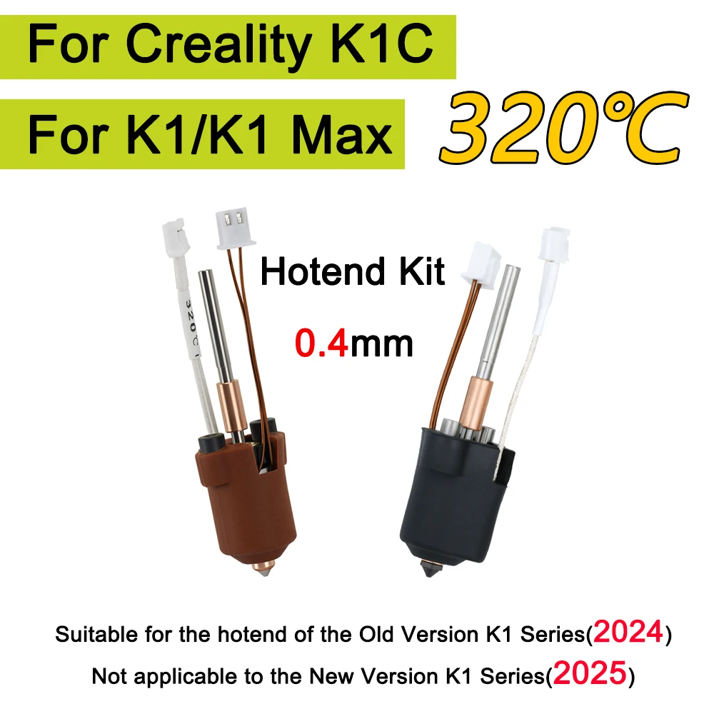 

Комплект хотэнда для Creality K1C/K1 MAX/K1 SE: керамический нагревательный блок, быстросменное сопло для 3D-принтеров K1Max K1C