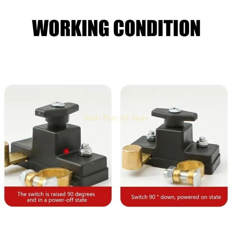 

J0MA Reliable Battery Isolation Switch Terminals Disconnect Switch for Infrequent Use