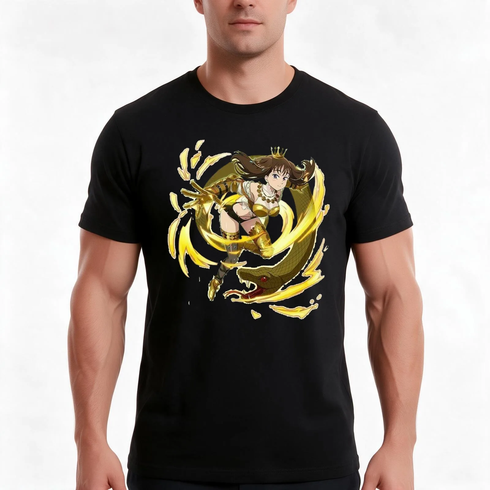 Diane Queen shirt T-Shirt, Summer Casual Cotton Tee, Oversized Streetwear Tops, Vintage Graphic Print, Loose Fit Short Sleeve