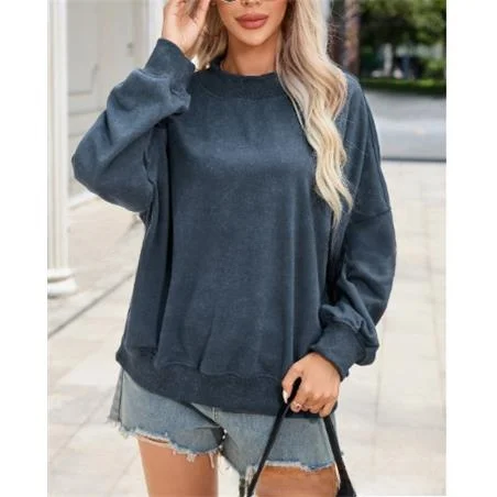 

Женская толстовка-худи с длинным рукавом, повседневная, из полиэфирного волокна, с капюшоном, удобная, свободного кроя, цветная