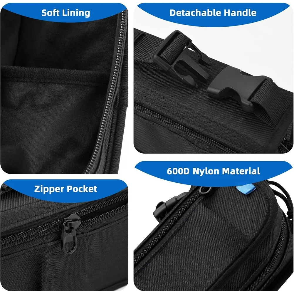 600D Nylon Timer Protective Case Compatible with For Garmin For Xero For C1 Storage Bag for Timing Equipment Black