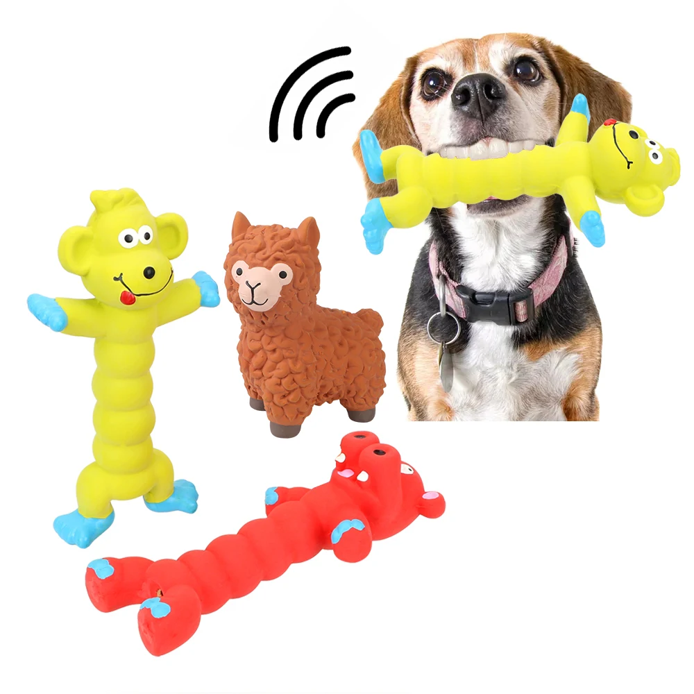 Creative Animal Shape Rubber Squeaky Sound Toy Dogs Cats Pets Supplies Dog Toys Pet Products Puppy Pet Play Chew Toys Cute