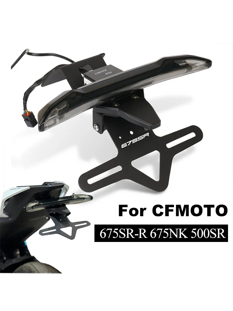 Für CFMOTO 675SR 675NK 675SR-R 675 SR R NK SRR SS Motorrad Heckaufbausatz Rücklicht Kennzeichenhalter Halterung Kotflügel-Eliminator