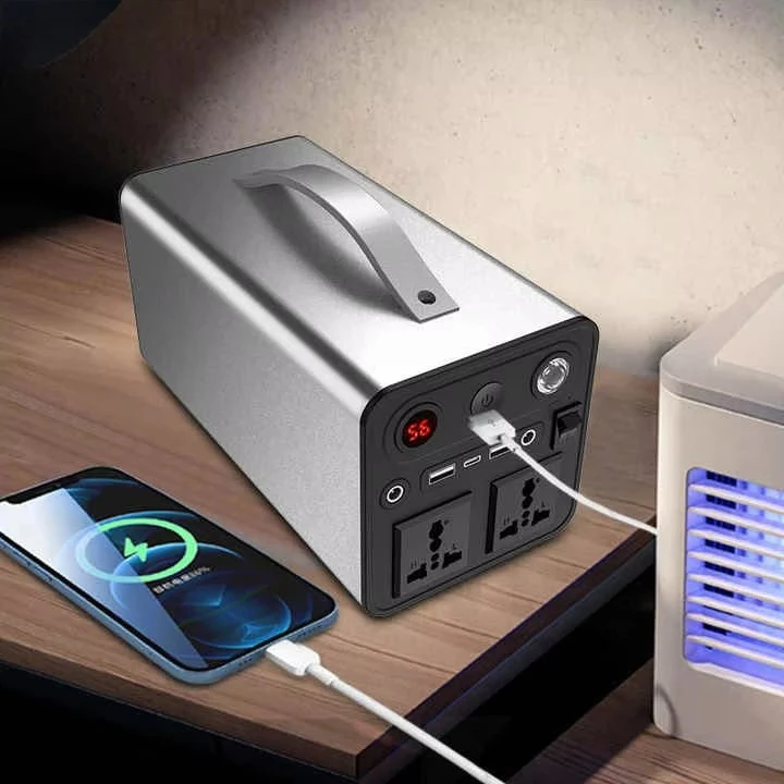 Portable Solar Generator Portable Charger 600W 1200W Power Supply Lithium Camping Solar Power Station