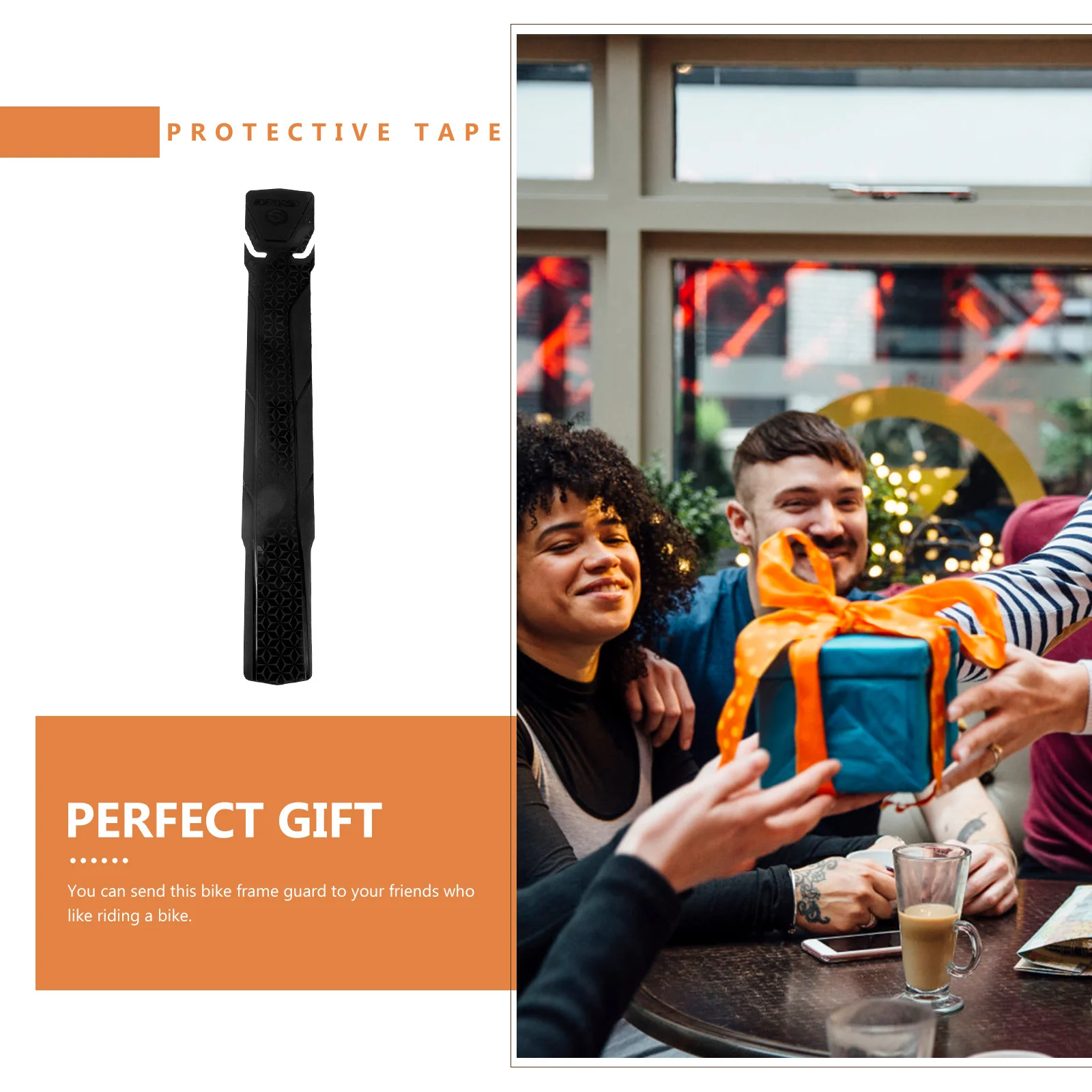 

Mountain Bike Frame Protector Sticker Tough PVC Tape Guard Against Collisions Scratches Rust for Down Tube Protection Accessory