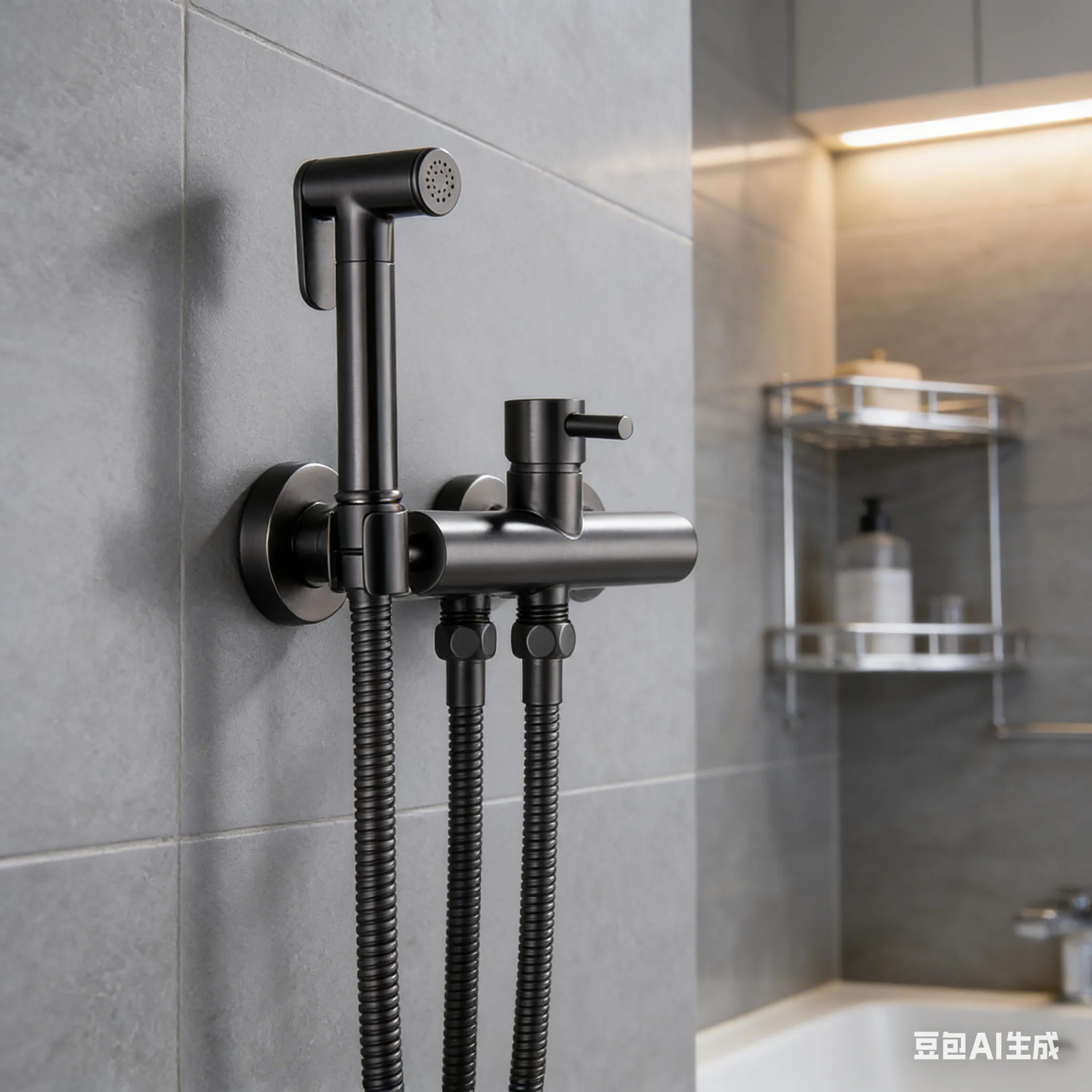 

Hot and cold spray gun companion bidet bathroom toilet high-pressure copper flushing device set