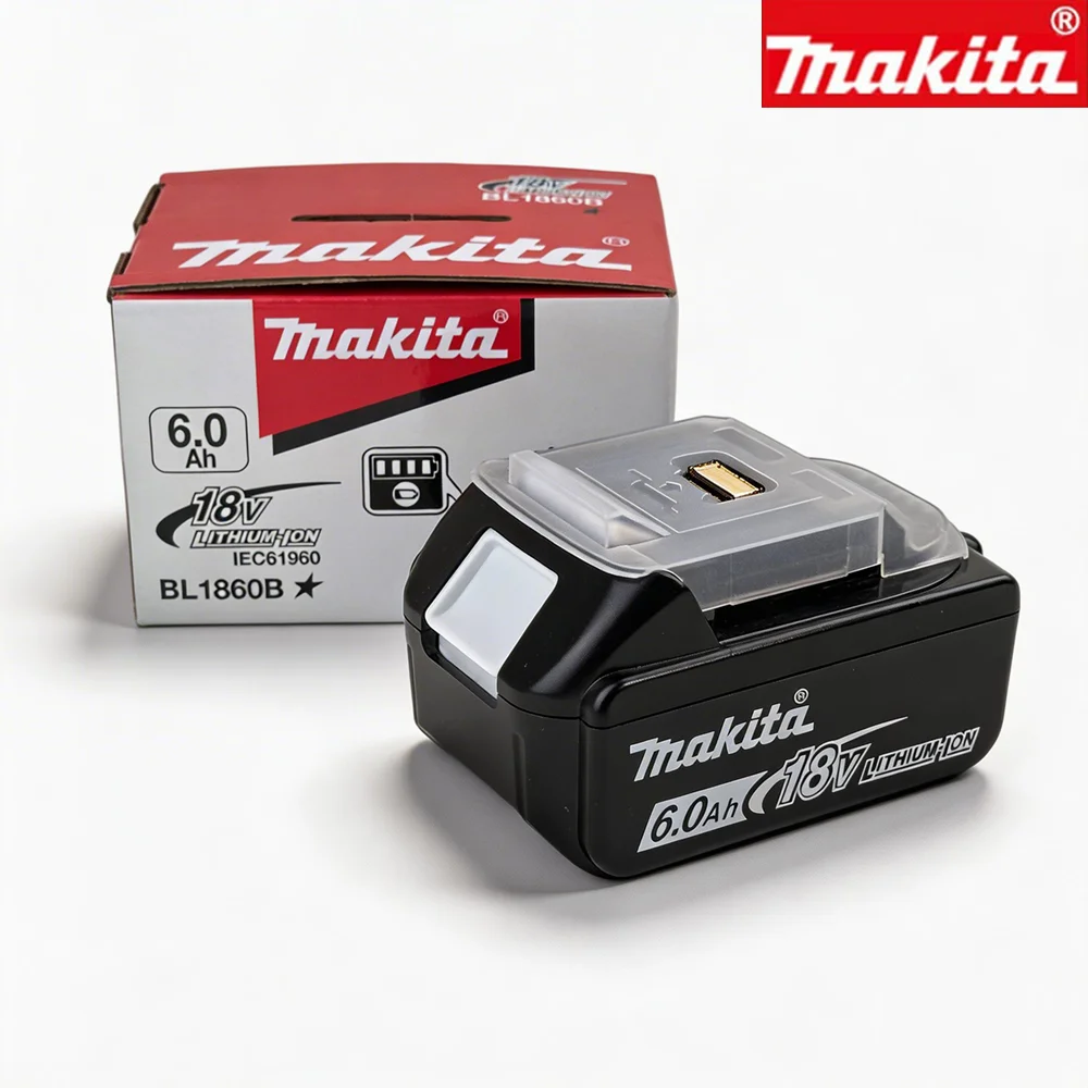 Original 6AH Makita BL1860 6Ah Akku für Elektrowerkzeuge, Li-Ion Ersatz für LXT BL1850 BL1840 für 18V Schraubendreher mit BMS 18V Akku