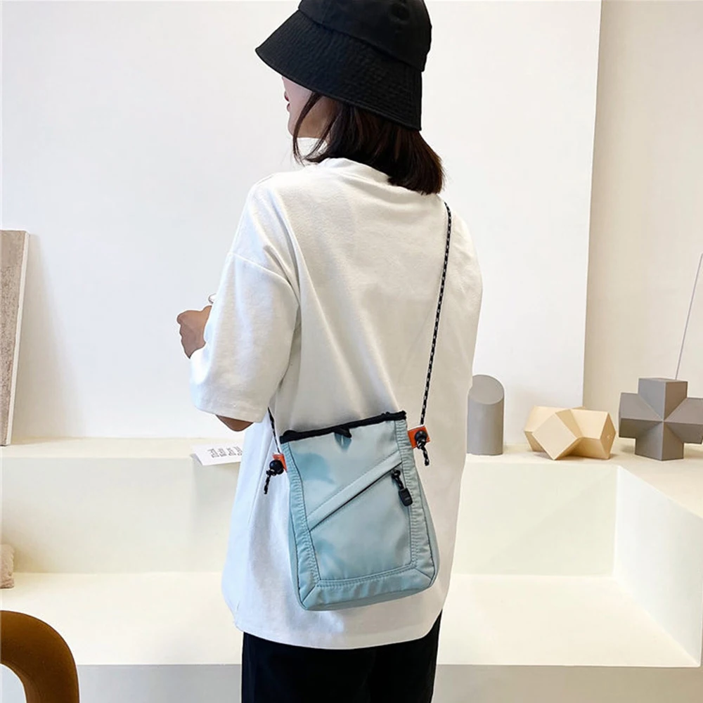 1Pcs Fashion Small Square Messenger Bag Women Mini Waterproof Travel Bag Casual Shoulder Bag Men Mobile Phone Bag Crossbody Bag