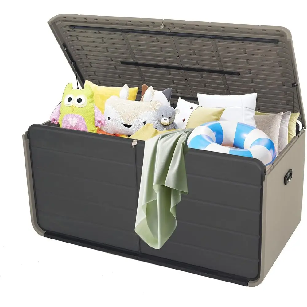 

Deck Box 260 Gallons, Extra Large Heavy-Duty Outdoor Storage Box, Lockable & Waterproof Patio Outside Storage Box for Patio Furn