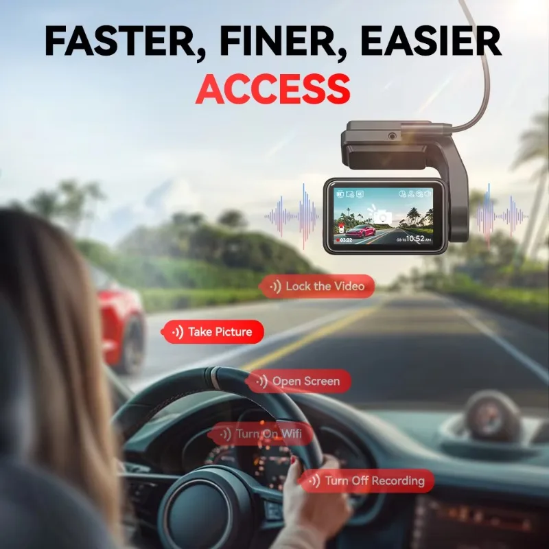 Redtiger Distributor F4 4K Mini Dash Cam Tracking System Auto Black Box 4K Nacht Dash Kamera Vorne mit WIFI GPS