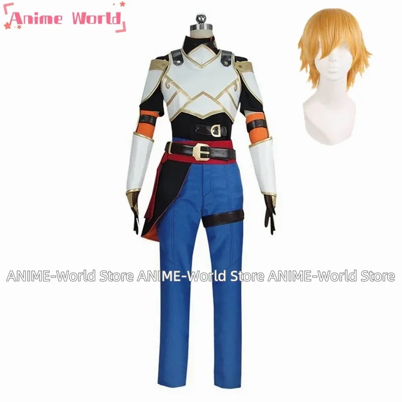 《Custom size》 Game Jaune Arc Cosplay Costume Uniform Outfits Halloween Carnival Suit Cosplay Costume Wig