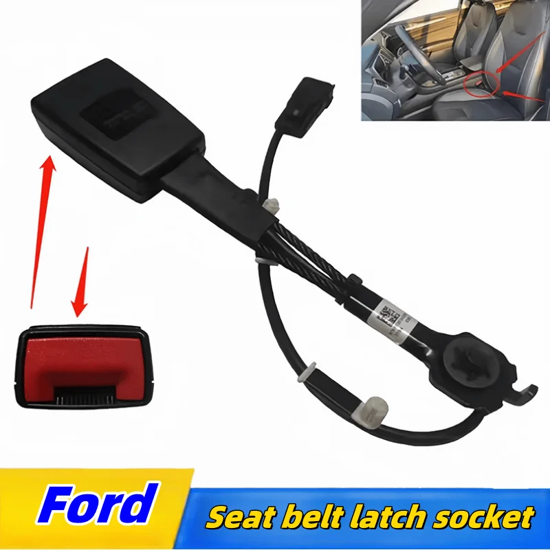 For Ford Car seat belt clip extender Safety seat belt latch plug thickly into socket extender latch