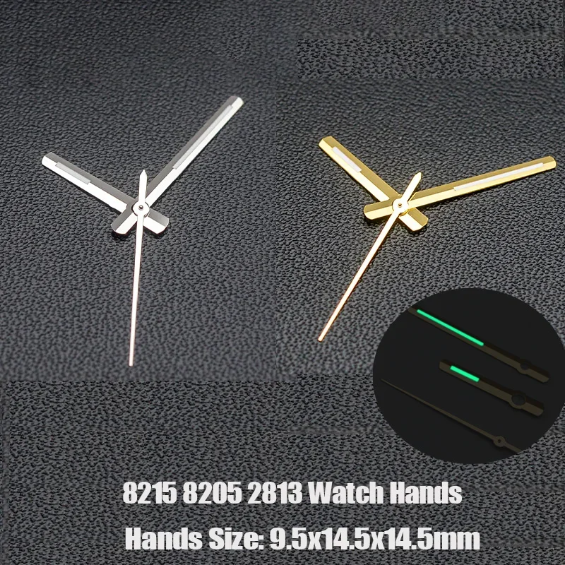 

Green Luminous 8215 8205 Hands Fit for Miyota 8215 8205 Movement Mingzhu 2813 Movemnt Watch Pointer Spare Parts For Watches