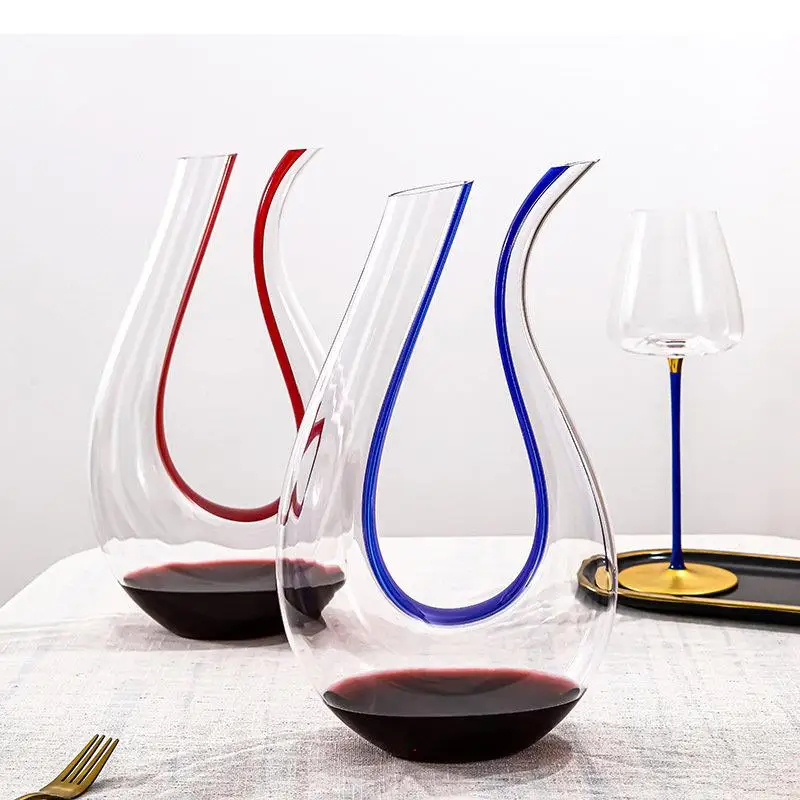 Simple Glass U Shaped Decanters Pourers Artwork Wine Dispenser Restaurant Bar Tools Barware Bottles Gadget Accessories