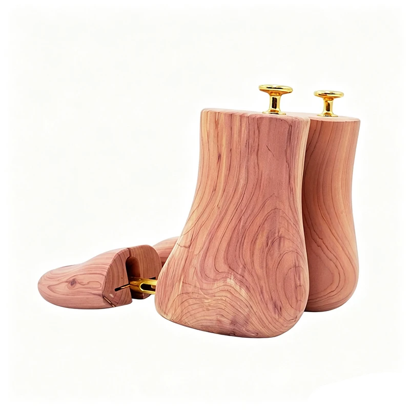 Men's  Single Tube Adjustable Red Cedar Boot Stretcher Wood Shoe Tree