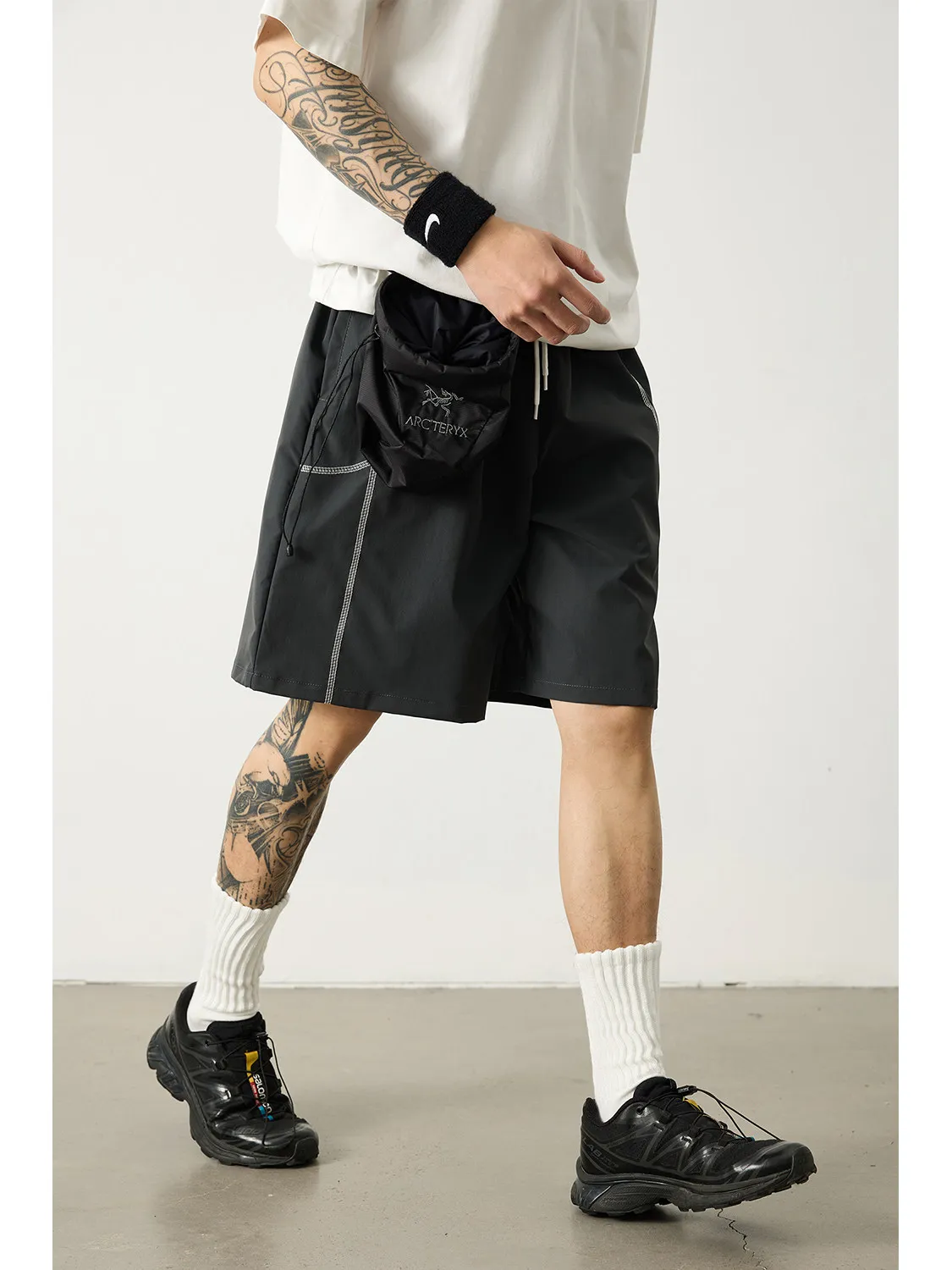 Mens Summer American Vintage Striped Gym Shorts 5 Inch Loose Fit Breathable Lightweight Training Running Casual Quick Dry