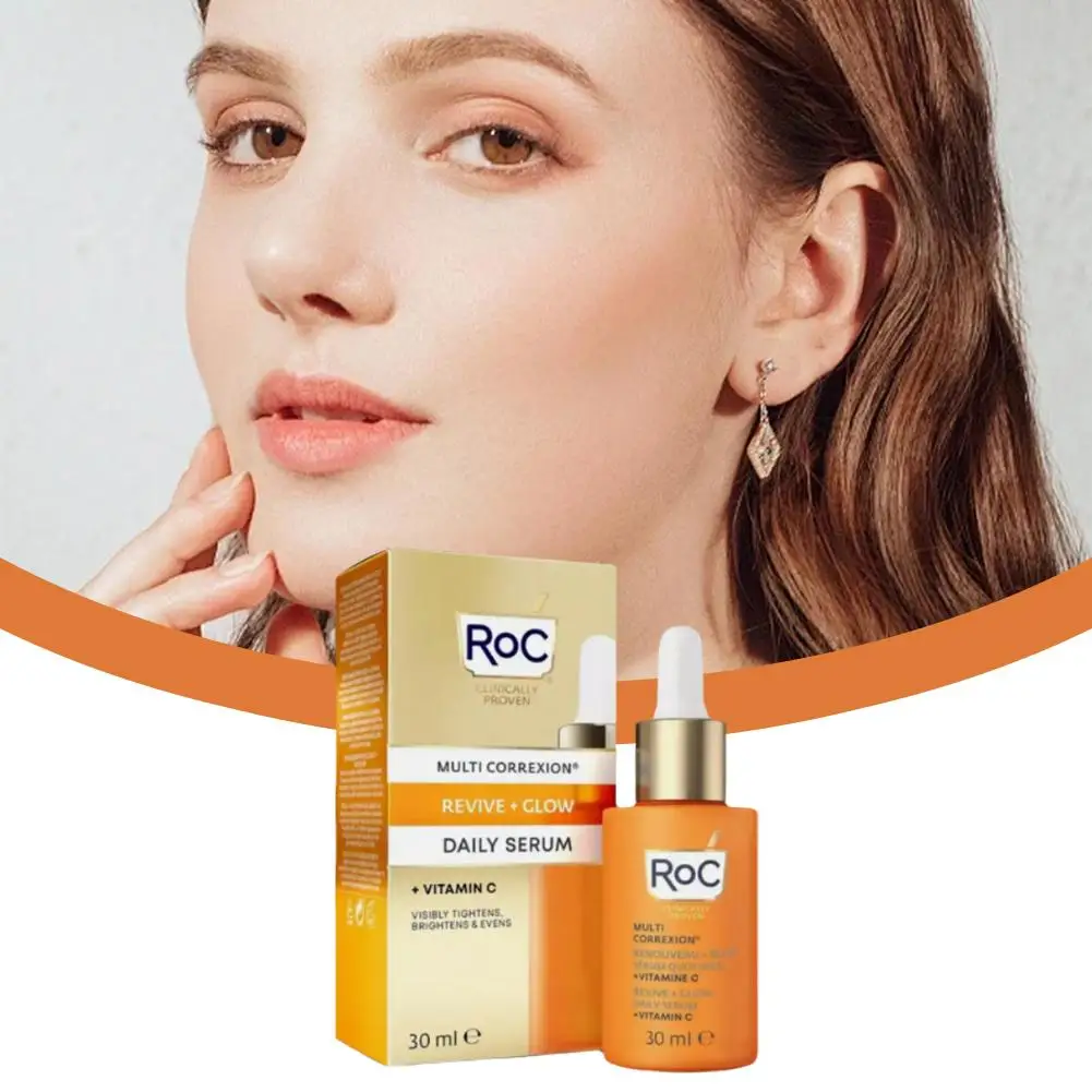 

Vitamin C Daily Serum Anti-Aging Facial Essence with Hyaluronic Acid Whitening Brightening & Wrinkle Reduction Skin Care