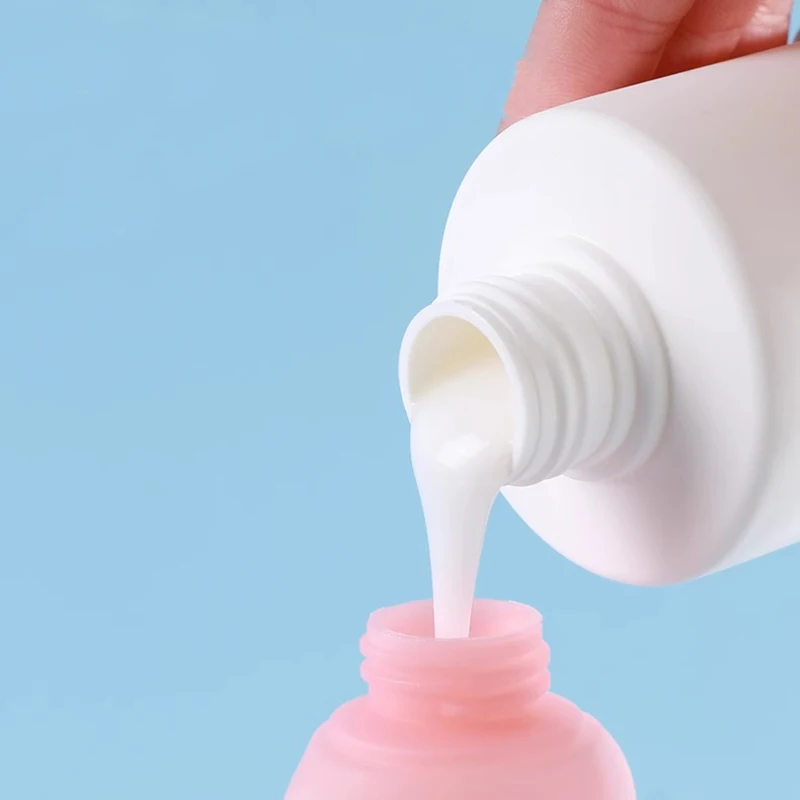 3 قطعة/المجموعة إعادة الملء زجاجة 60 مللي لينة غسول الحاويات أنبوبة ضغط زجاجة فارغة المحمولة السفر زجاجة شامبو #4