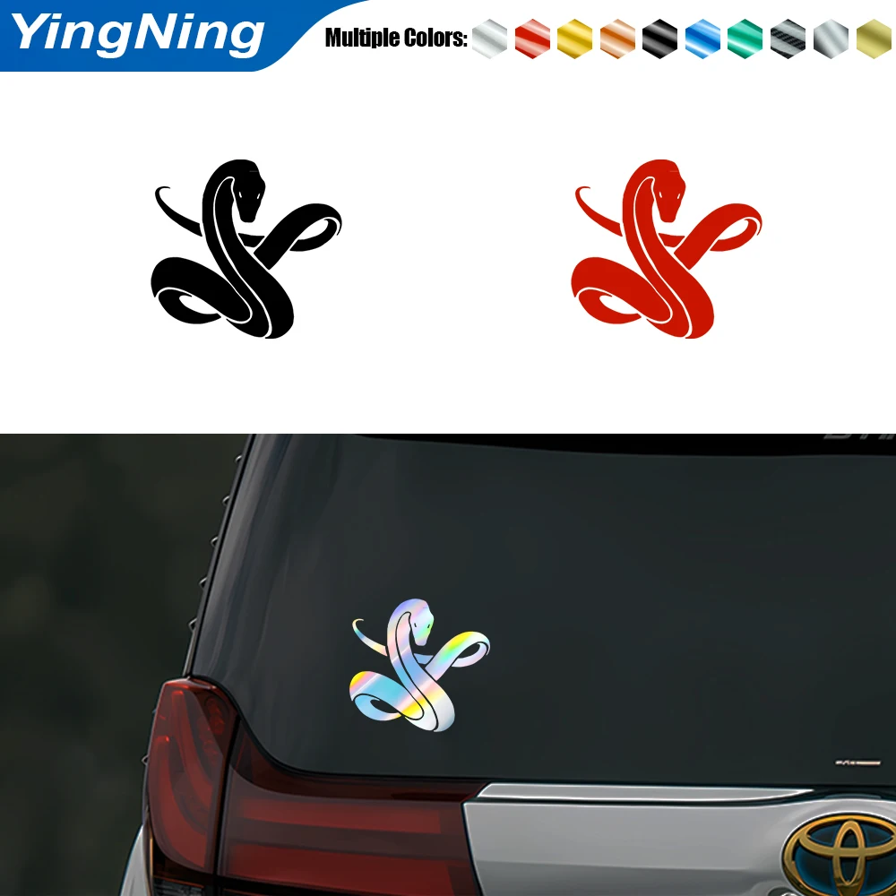 

Funny Snake Pattern Auto Reflective Sticker Car Bumper Body Rear Window Decorative Decal Car Vinyl Decal Sticker Accessories