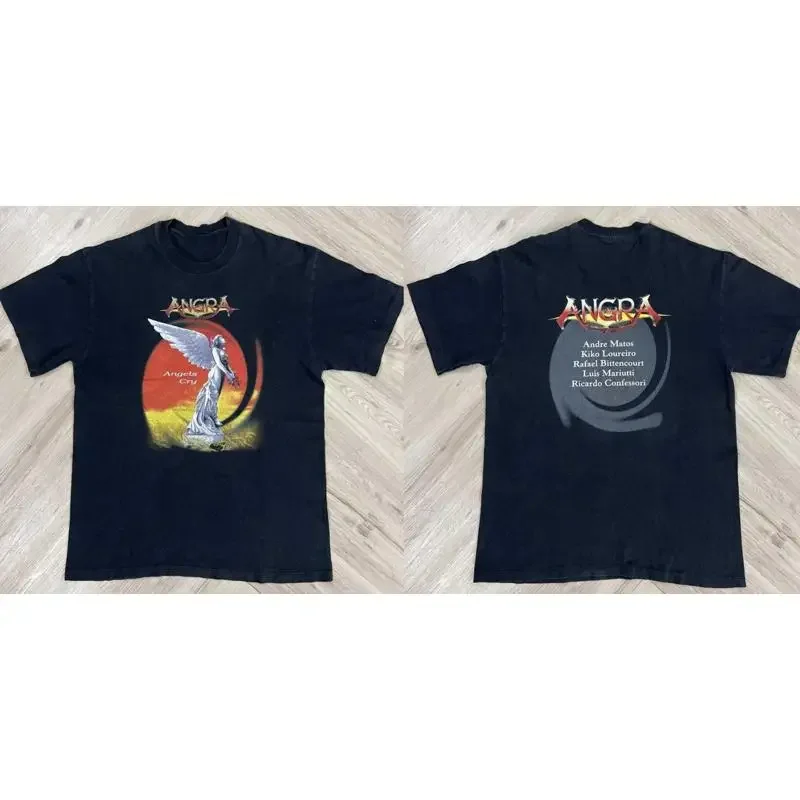 2 Sides Angra Band Angels Cry Tour T-Shirt Schwarz S 5Xl 1P0303
