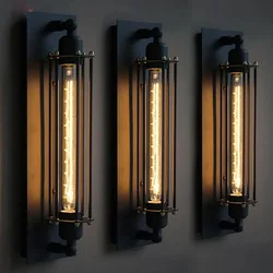 Retro Vintage Edison LED E27 Long Strip Wall Lamp Modern Corridor Vintage Industrial  Filament Home Decoration Indoor Light