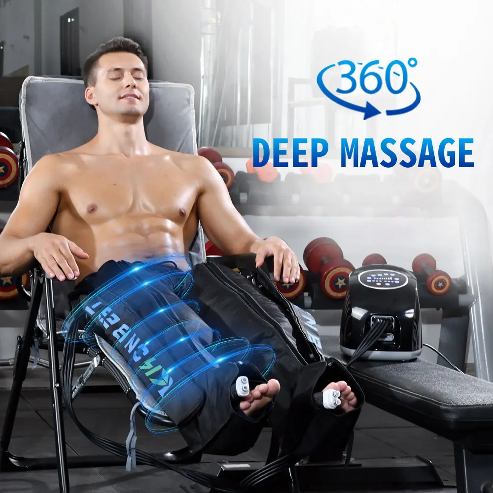 Blood Circulator Presoterapia Compression Boots Therapy Recovery air Leg Massager Machine