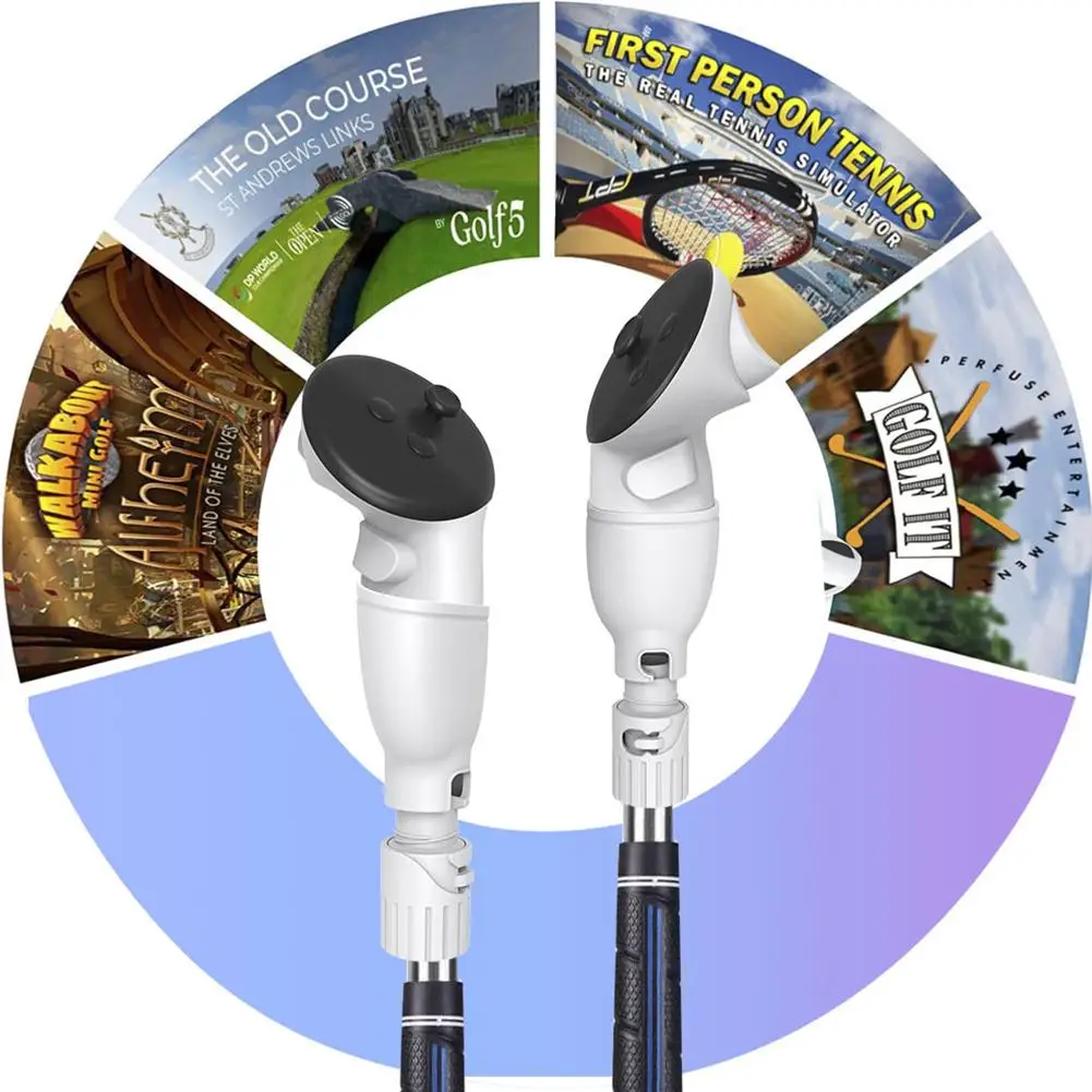 Контроллер VR-ручки Meta 3, клюшка для гольфа, тенниса, бейсбола, каяка, игры для quest 3, аксессуары с реалистичной резиновой ручкой L3Z9
