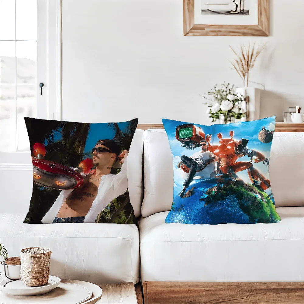 

Spanish rapper R-Rels B Pillow Case Office Cushions Suitable For Sofa Car Bedroom Decorative Cushion Cover