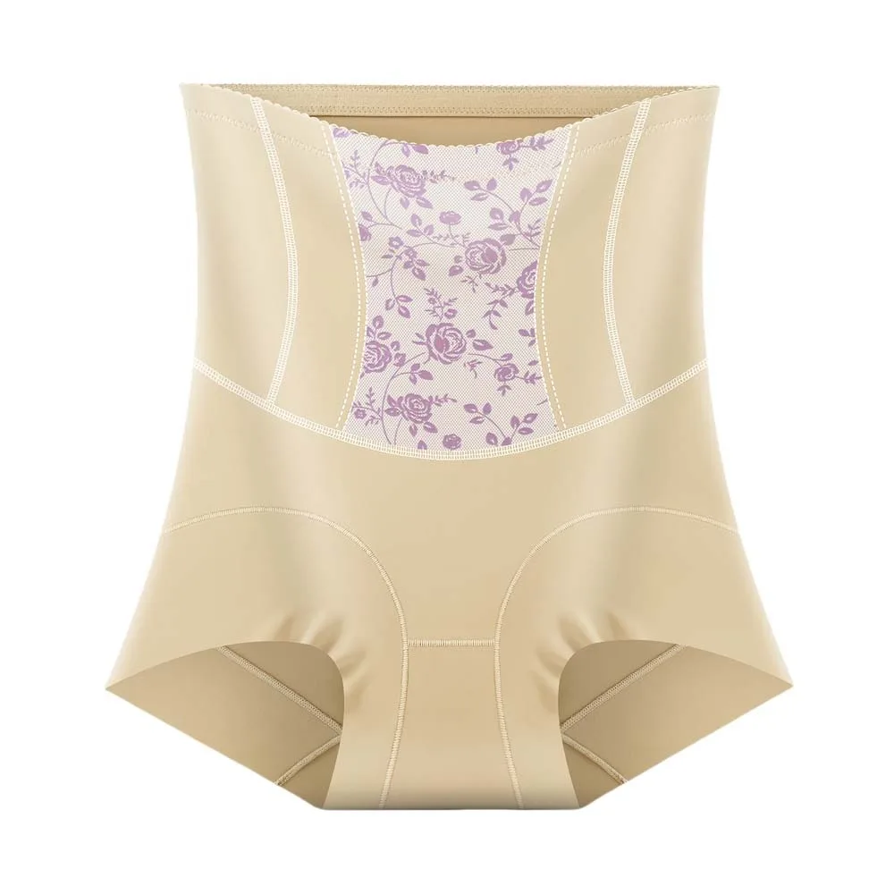 

High Waist Postpartum Body Shaper Rose Flower Girdle Panties Slimming Shapers Shapewear Tummy Control Underwear Floral Briefs