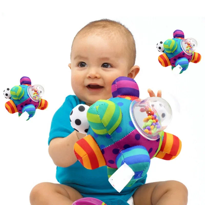 

Baby Toys for Toddlers 0 12 Months Infant Bed Rattle Bell Soft Teether Plastic Ball Activity Game Juguetes Bebe Boys Girls Gift