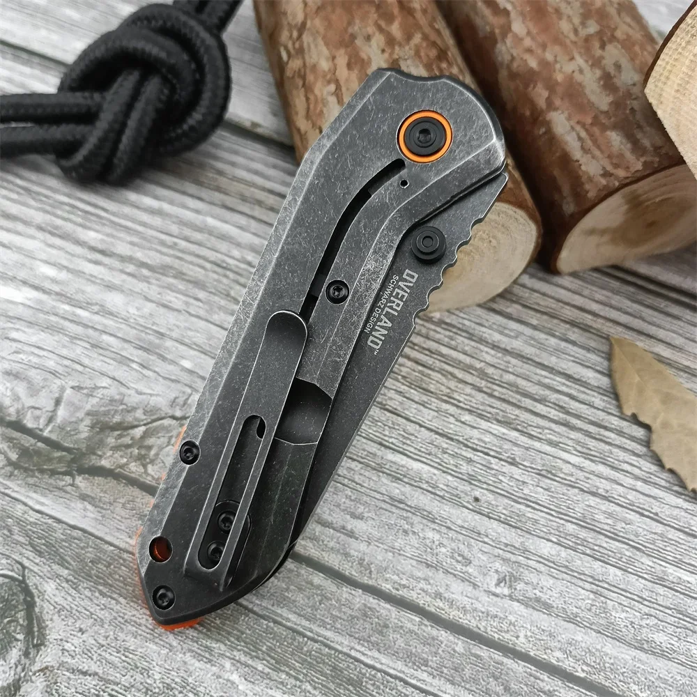 CR 6280 Folding Pocket Knife 8Cr13Mov Blade Carbon Fiber Handle Outdoor EDC Camping Hiking Survival Cutting Tool