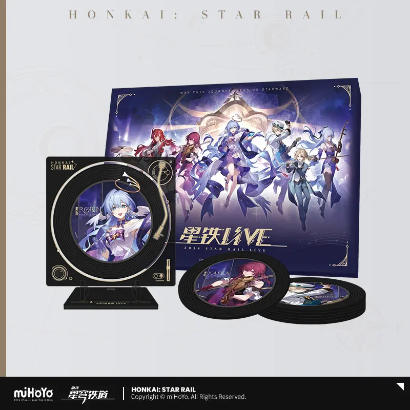 miHoYo Game Offizielle 2024 Honkai Star Rail LIVE-Serie Gedenk-Geschenkbox Robin Aventurin Acryl-Schallplatten-Anime-Displaybox