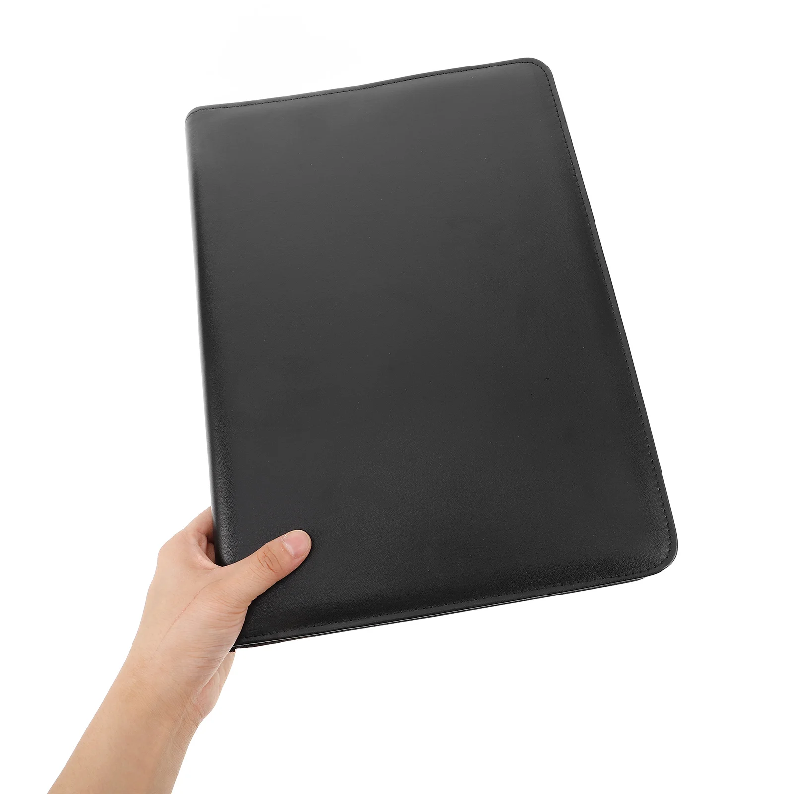 1 Set A4 Zipper Folder Waterproof Portfolio Organizer With Notepad Holder Calculator Pocket Card Slots Business Office Padfolio