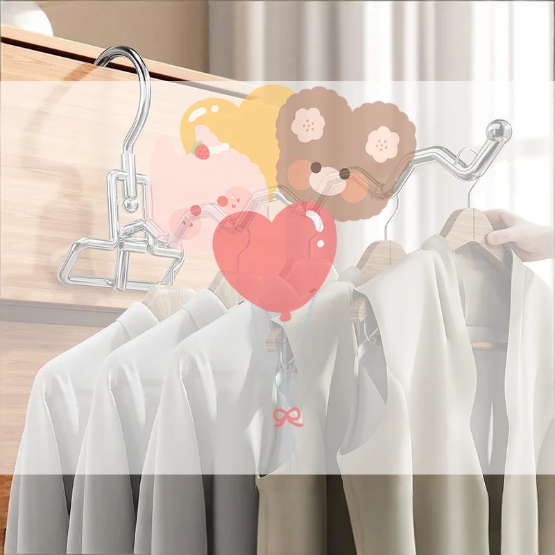 

1Pcs Portable Clothes Drying Rack Foldable Clothes Hanger Travel Hotel Wardrobe Drawer Door Mounted Punch-free Cloth Drying Rack
