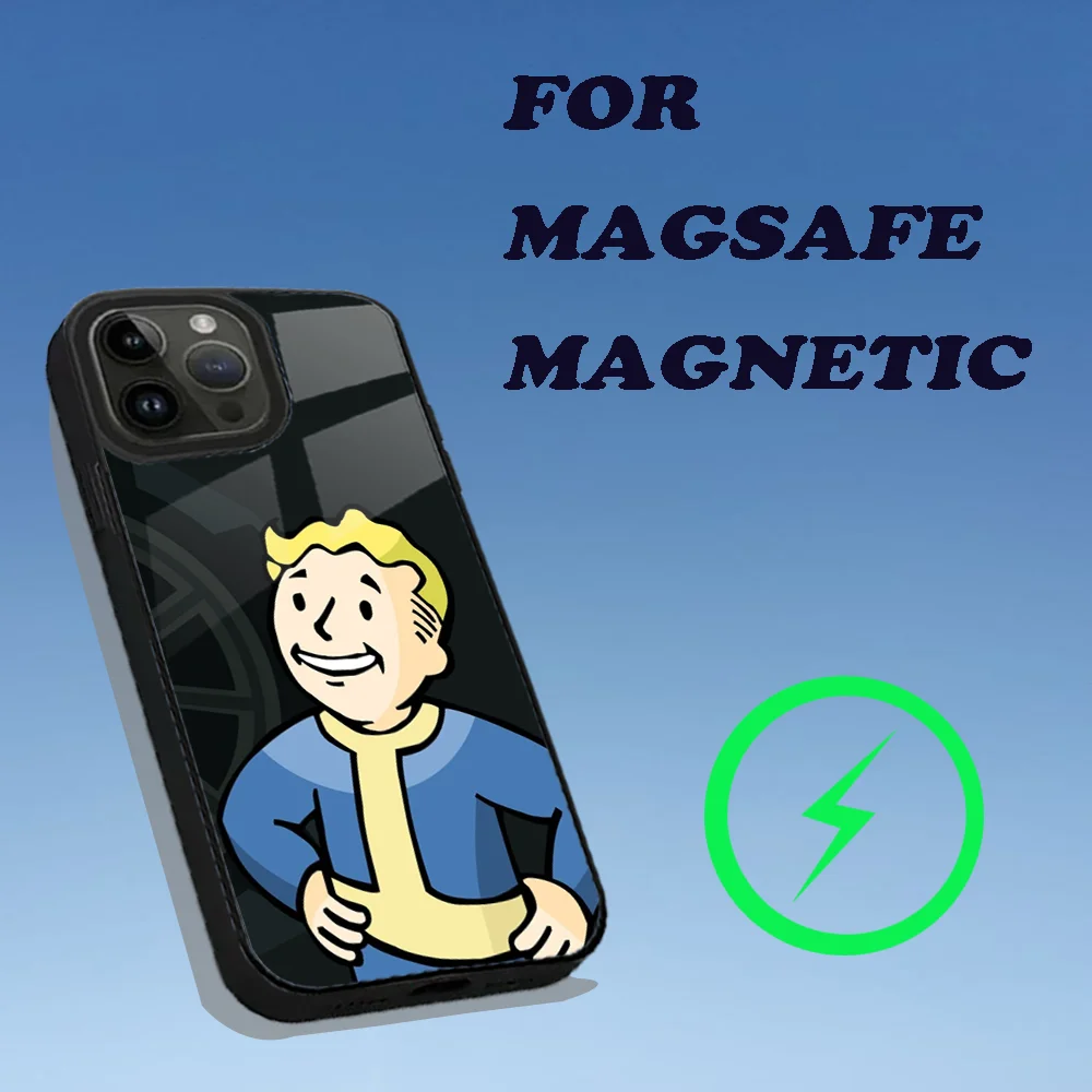 Games F-Fallout S-Shelter Phone Case For iPhone 15,14,13,12,11,Plus,Pro,Max Mini Magsafe Magnetic Wireless Charging