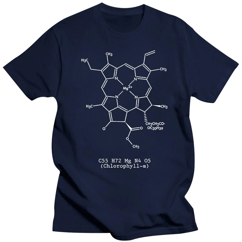 Chlorophyll Molecule Shirt Plant Life Biology Botany Student Botanist Professor Fashion Mens Tops Cool O Neck Graphic T-Shirt