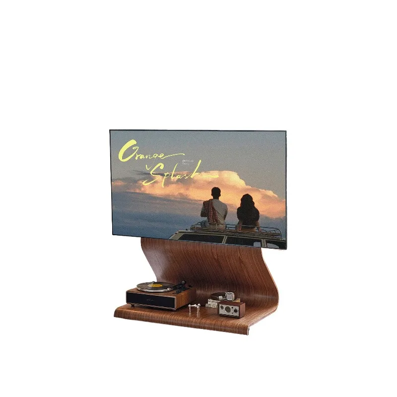 Mobile TV stand, medieval living room TV cabinet