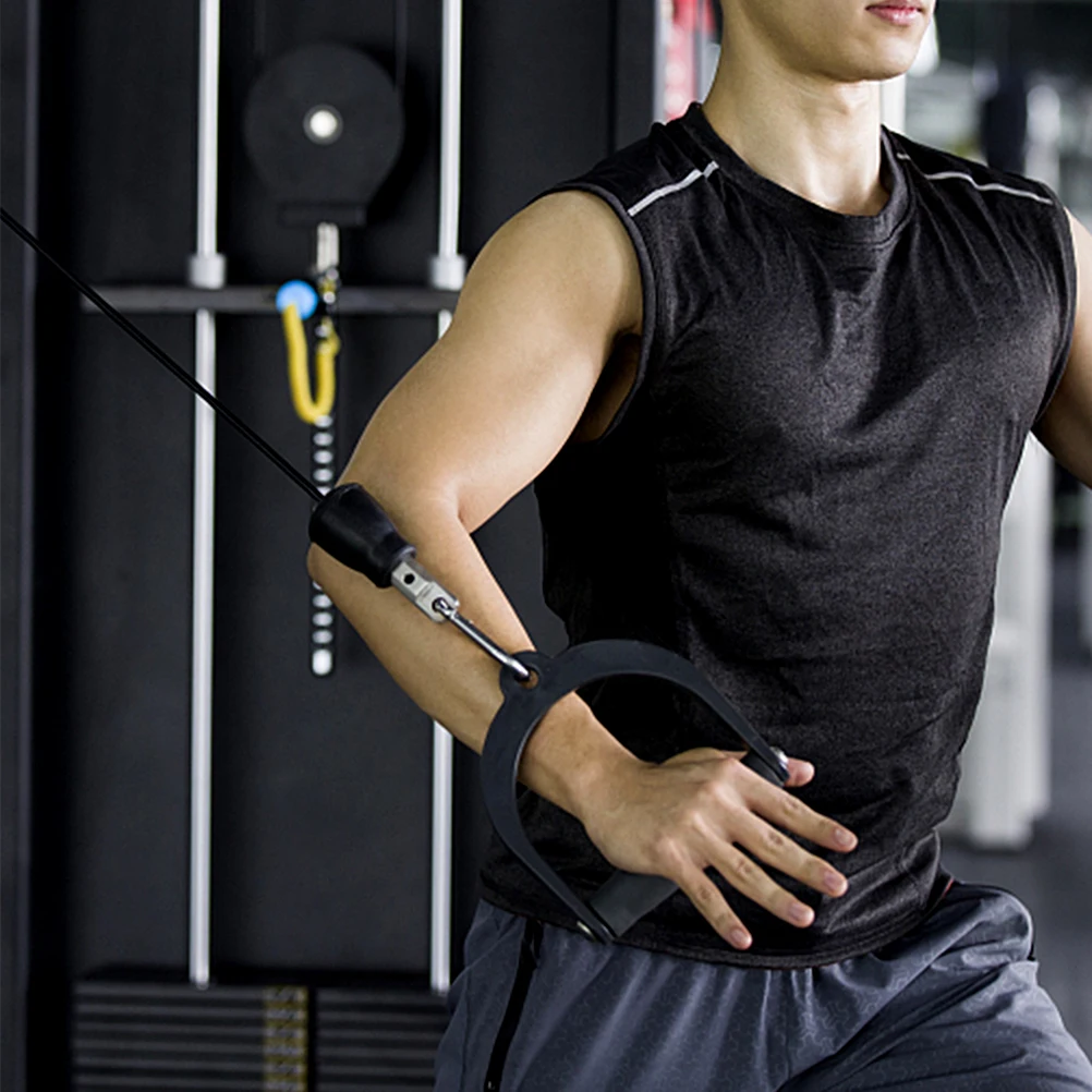 

2Pcs Plastic Fitness Cable Handles Ergonomic Gym Grips for Pull Down Workout Training Resistance Band Accessories