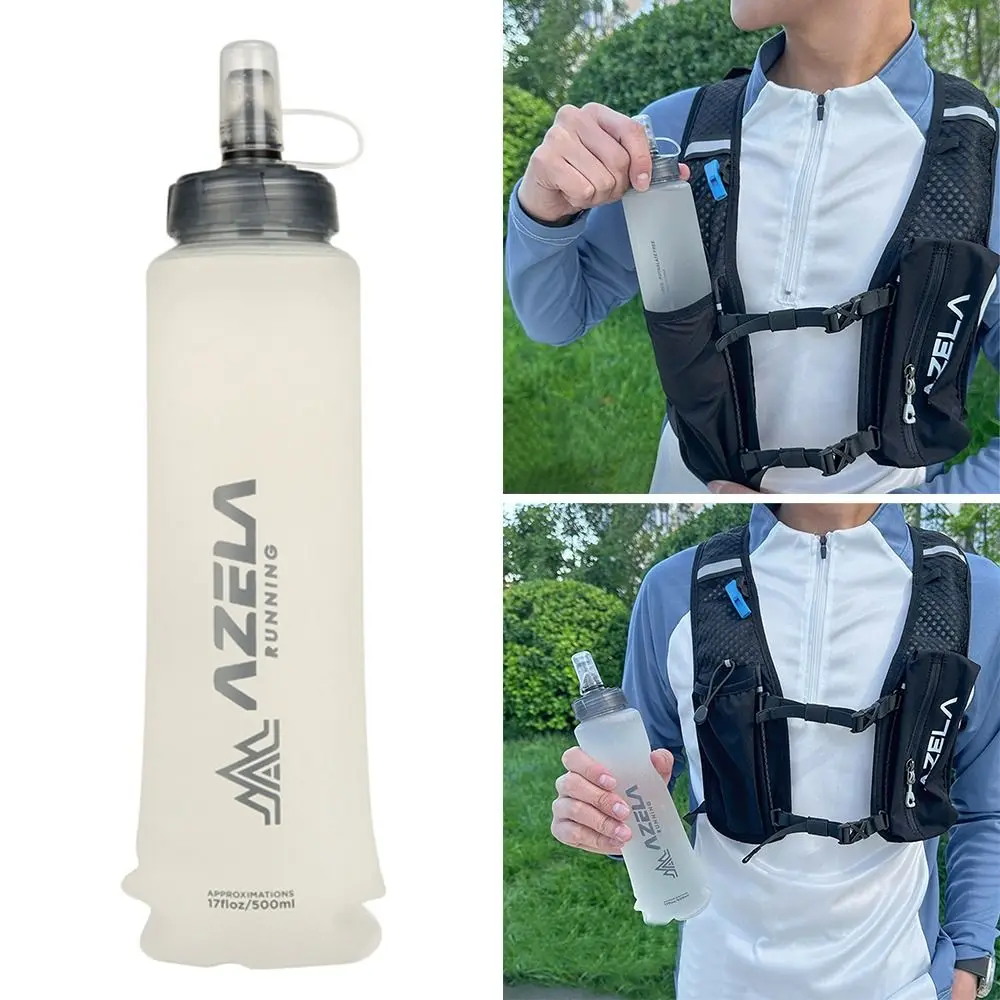 250/500ml Summer Folding Sport Water Bottle Portable Running Soft Water Bag Camping Hiking Water Cup Outdoors