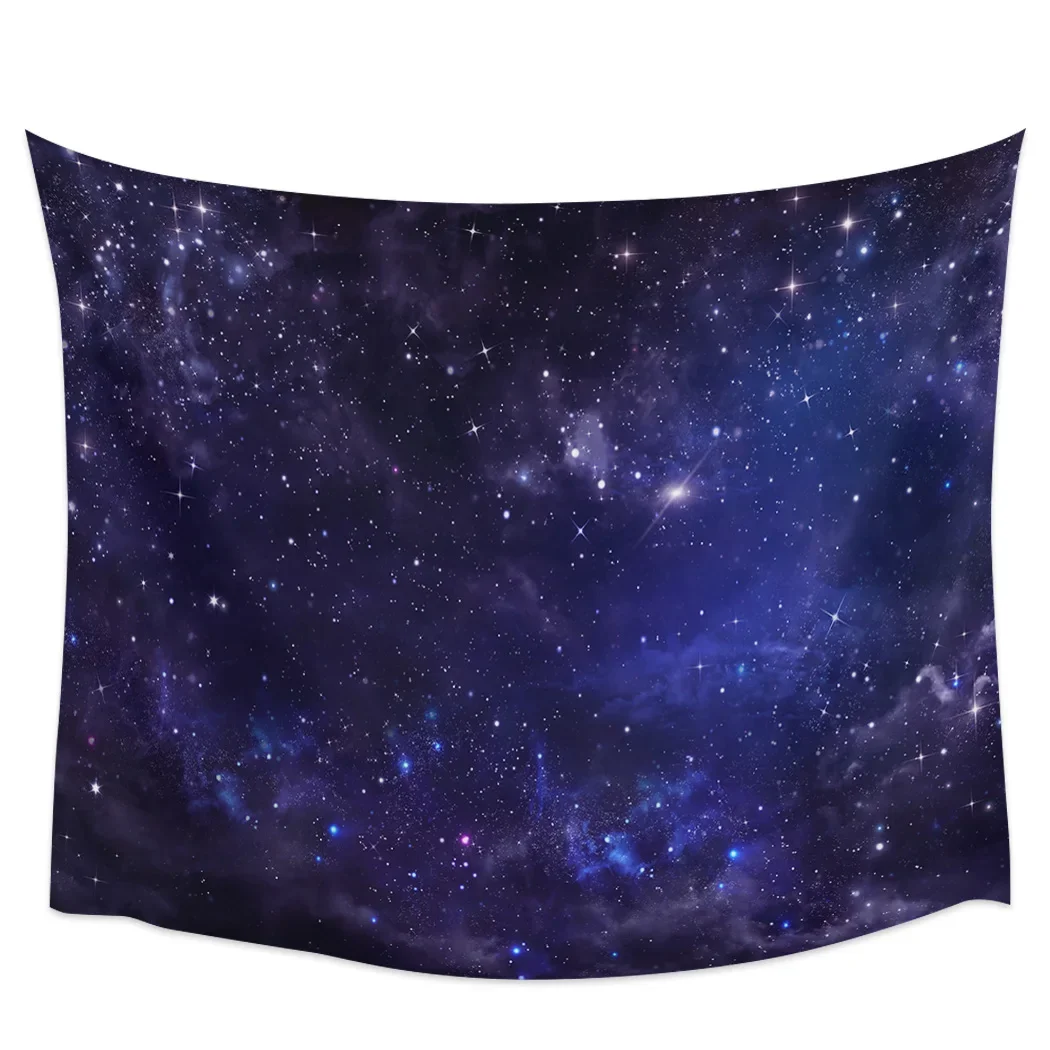 Purple Star Sky Romantic Starry Night Tapestry Background Wall Covering Home Decoration Blanket Bedroom Wall Hanging Tapestries