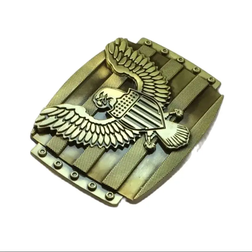 Brass Eagle Western Belt Buckle