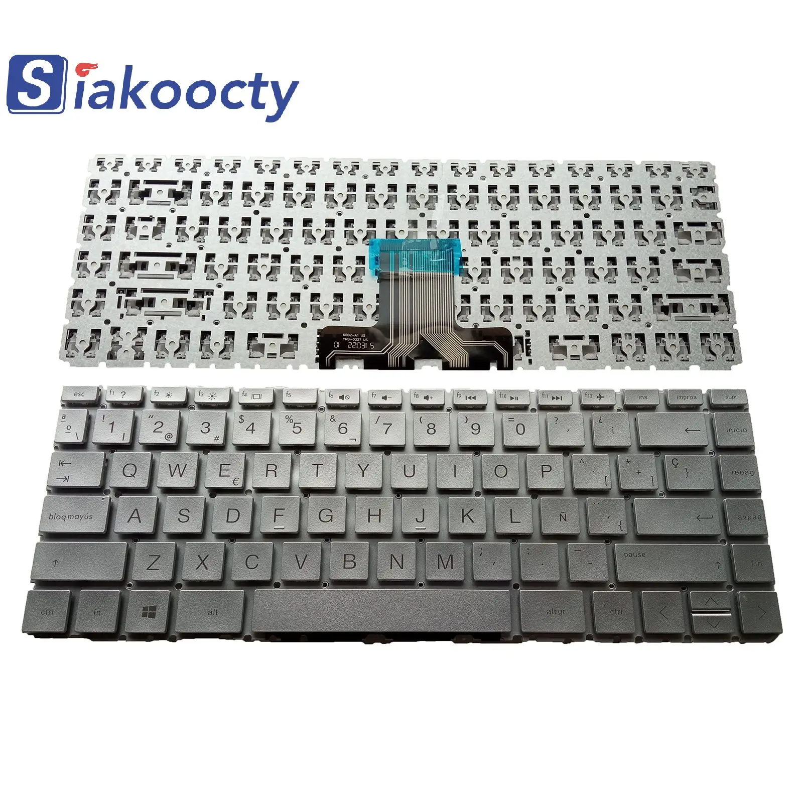 SP keyboard For HP 14-BD 14-CC 14-CD 14m-cd 14-CE 14-CF 14-CK 14-CM silver