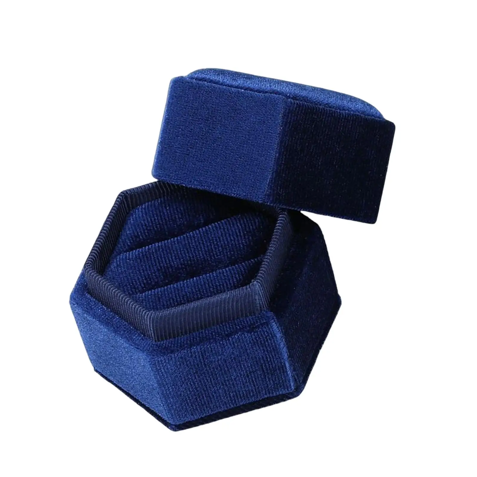 

Ring Box Holder Case Display Box with Detachable Lid for Proposal Anniversary Birthday