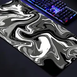 Schichten flüssige Flecken schwarz Mauspad 90x40 topo graphische große Mouse pad Unternehmen Gamer Teppich Deskmat Deskpad personal isierte Drops hipping