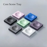 KBDfans Core CNC Process Square on the Outside and Round on the Inside Tray Decoration Item Screw Tray Desktop PC Accessories